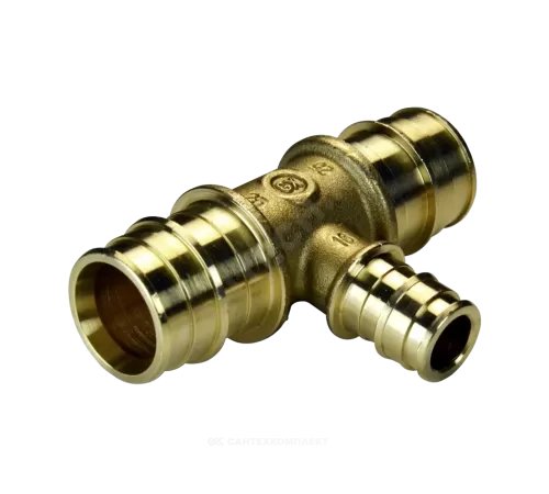 Тройник для PE-X труб радиальный латунь Дн 40х32х32 переходной GX151 Giacomini GX151Y047