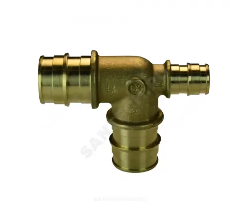 Тройник для PE-X труб радиальный латунь Дн 40х32х32 переходной GX151 Giacomini GX151Y047