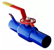 Кран шаровой балансировочный ручной сталь 11с67п 11ЦлП.00.1 Ду 40 Ру40 п/привар Kvs=36.87м3/ч с измерительными ниппелями Маршал 11ЦлП.00.1.040.040/032