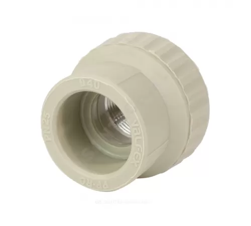 Муфта PP-R комбинированная серая Дн 40х1" ВР VALFEX 10129040Г