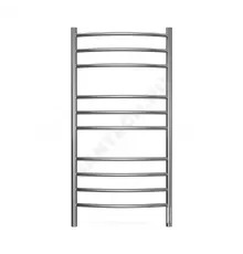 Полотенцесушитель электрический нерж сталь Лесенка 246 Вт 500х1050мм 10П со встроенным диммером справа Классик Терминус 4670078544469