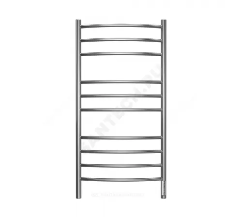 Полотенцесушитель электрический нерж сталь Лесенка 246 Вт 500х1050мм 10П со встроенным диммером справа Классик Терминус 4670078544469