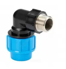 Отвод компрессионный Дн 32х1"х90гр НР Ру16 ПРО Джилекс 9163