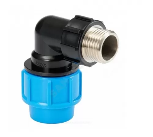 Отвод компрессионный Дн 32х1"х90гр НР Ру16 ПРО Джилекс 9163