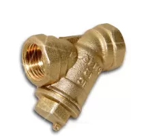 Фильтр сетчатый Y-образный латунь газ Ду 15 Ру16 Тмакс=90 oC 1/2" ВР ГП Цветлит ZW40002