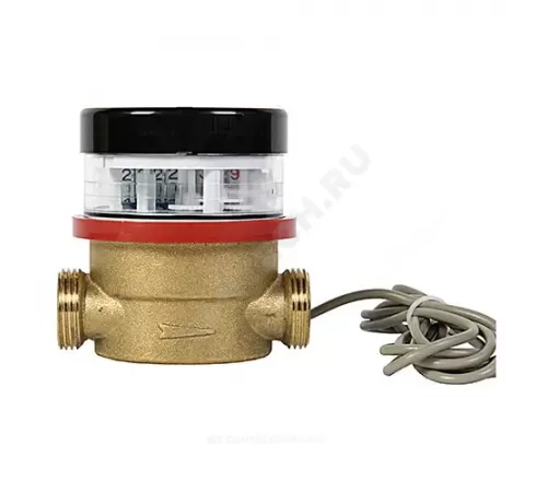 Счётчик г/в и х/в крыльчатый многоструйный Ду 15 Ру16 90С L=80мм резьба импульсный В/К IP67 ВСКМ-15 ДГ2 Декаст 72-15-256