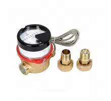 Счётчик г/в и х/в крыльчатый многоструйный Ду 15 Ру16 90С L=80мм резьба импульсный В/К IP67 ВСКМ-15 ДГ2 Декаст 72-15-256