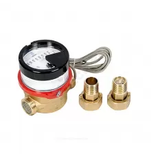 Счётчик г/в и х/в крыльчатый многоструйный Ду 15 Ру16 90С L=80мм резьба импульсный В/К IP67 ВСКМ-15 ДГ2 Декаст 72-15-256