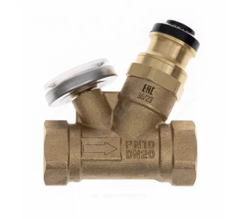 Клапан термостатический балансировочный ручной латунь AHT-R Ду 20 Rp3/4" Ру10 ВР Kvs=2.2м3/ч Ридан 003Z1530R