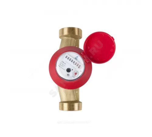 Счётчик г/в и х/в крыльчатый одноструйный Ду 40 Ру16 Qn=10 м3/ч 90С L=200мм резьба В/К ОСВУ Декаст 73-40-01