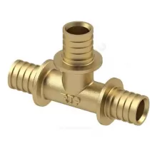 Тройник для PE-X/PE-RT труб аксиальный латунь Дн 40 RTP (РосТурПласт) 29309