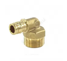 Угольник для PE-X труб радиальный латунь Дн 20х3/4" НР РОС