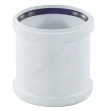 Муфта PP-H ремонтная бесшумная белая RAUPIANO PLUS Дн 110 б/нап в/к Rehau 11215141001