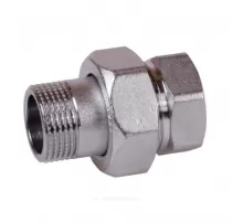 Соединитель латунь хром американка Ду 25 (1") прямой ВР/НР R18 Giacomini R18X005