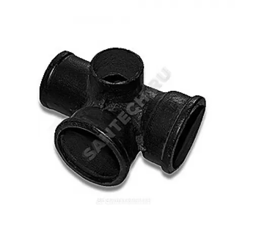 Крестовина чугун канализационная Ду 100х100х50х87гр б/н 2-плоскостная ГОСТ 6942-98 левая