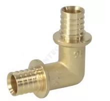 Угольник для PE-X труб аксиальный латунь Дн 25х90гр РОС