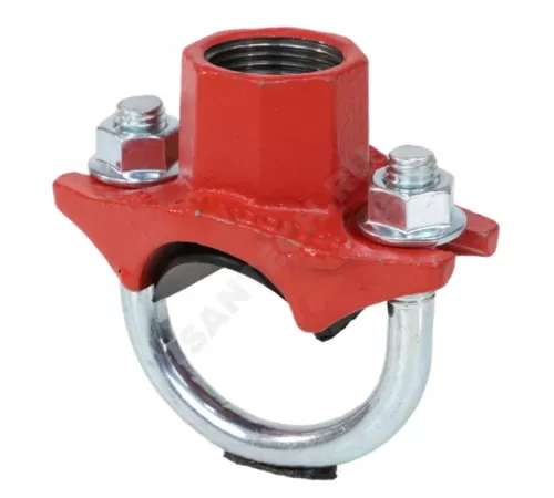 Отвод (седелка) Ubolt резьбовой грувлок ковкий чугун XGQT15U Ду32х15 (Дн42х1/2") Ру25 JIANZHI