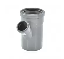 Тройник PP-H переходной серая HT HTEA Дн 75х50х45гр б/нап в/к Ostendorf 113210