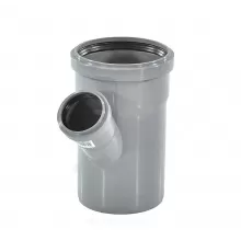 Тройник PP-H переходной серая HT HTEA Дн 75х50х45гр б/нап в/к Ostendorf 113210