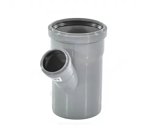 Тройник PP-H переходной серая HT HTEA Дн 75х50х45гр б/нап в/к Ostendorf 113210