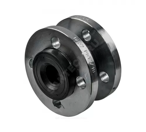 Компенсатор резиновый антивибрационный EPDM DI7240N Ду 50 Ру10/16 фл L=105мм Tecofi DI7240N-0050 сжатие/растяжение 10 мм/7 мм