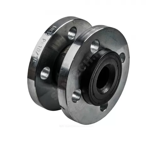 Компенсатор резиновый антивибрационный EPDM DI7240N Ду 50 Ру10/16 фл L=105мм Tecofi DI7240N-0050 сжатие/растяжение 10 мм/7 мм