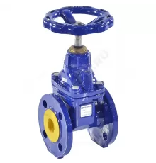 Задвижка чугун 111D аналог МЗВ обрезиненный клин EPDM Ду 125 Ру16 Тмакс=70C фл Zetkama 111D125C57