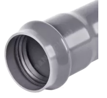 Труба НПВХ SDR21 Дн 110х5,3 Ру12,5 L=6,12м серая напорная раструбная под соединение с уплотнительным кольцом 45С в/к Хемкор 1191027