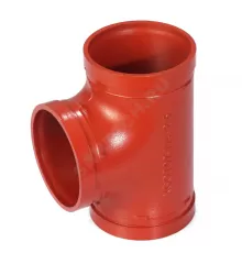 Тройник равносторонний под муфту грувлок ковкий чугун XGQT07 Ду80 (Дн89) Ру25 JIANZHI