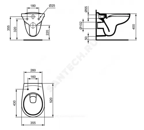 Унитаз подвесной