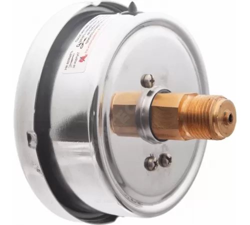 Манометр гидрозаполненный ТМ-520Т.20 осевой Дк100мм 0-0,6 МПа кл.1,0 G1/2" силикон Росма 00000031033