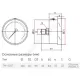 Манометр гидрозаполненный ТМ-520Т.20 осевой Дк100мм 0-0,6 МПа кл.1,0 G1/2" силикон Росма 00000031033