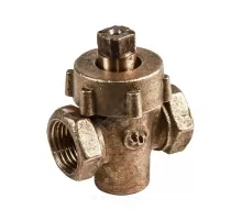 Кран пробко-сальниковый латунь 11б6бк Ду 20 Ру10 G3/4" ВР пробка комбинированная ККАЗ