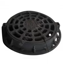 Дождеприемник чугун ДК В125 круглый m=88кг h=90мм ДК(В125)-1-60 ГОСТ 3634-2019