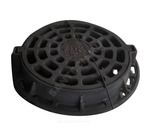 Дождеприемник чугун ДК В125 круглый m=88кг h=90мм ДК(В125)-1-60 ГОСТ 3634-2019