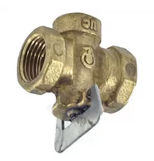 Кран конусный латунь газ 11б34бк Ду 15 Ру0,1 G1/2" ВР стандартопроходной Цветлит ZW30002