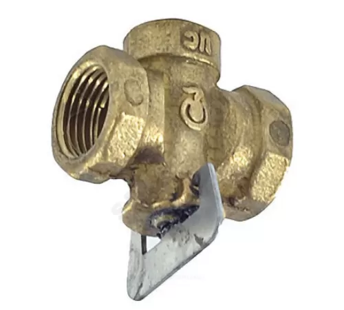 Кран конусный латунь газ 11б34бк Ду 15 Ру0,1 G1/2" ВР стандартопроходной Цветлит ZW30002