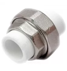 Муфта PP-R разъемная белая Дн 20 RTP (РосТурПласт) 14455