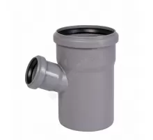 Тройник PP-H переходной серая HT HTEA Дн 110х75х67гр б/нап в/к Ostendorf 115310