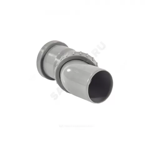 Отвод поворотный PP-H серый Дн 110 б/нап в/к VALFEX 23100110