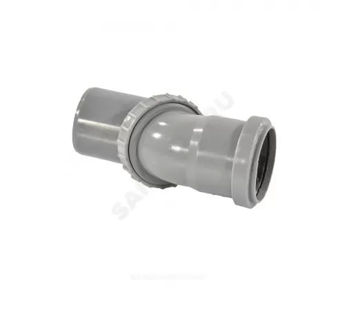 Отвод поворотный PP-H серый Дн 110 б/нап в/к VALFEX 23100110