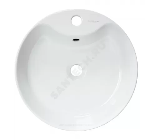 Умывальник мебельный Best SLF 43 1 отверстие под смеситель по центру белый Sanita Luxe WB.CT/Best/43-C.Shelf/WHT.G/S1