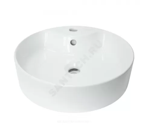 Умывальник мебельный Best SLF 43 1 отверстие под смеситель по центру белый Sanita Luxe WB.CT/Best/43-C.Shelf/WHT.G/S1