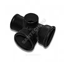 Крестовина чугун канализационная Ду 100х100х50х87гр б/н 2-плоскостная ГОСТ 6942-98 правая