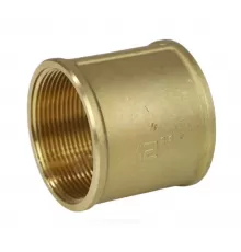 Муфта латунь Ду 15 (1/2") ВР/ВР LD LD.65.502.15