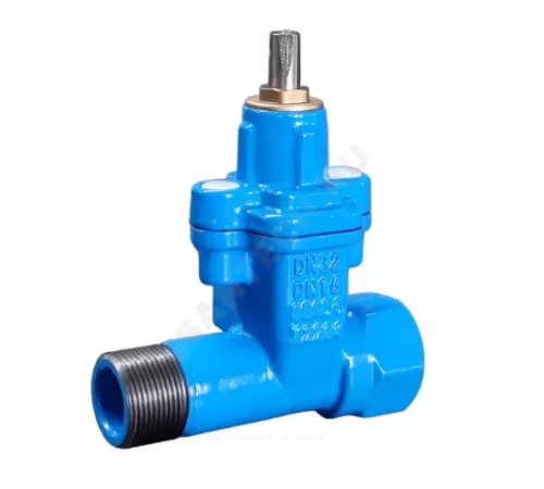 Задвижка ответвительная чугун обрезиненный клин Ду 20 Ру16 Тмакс=80C ВР/НР под Т-ключ Benarmo