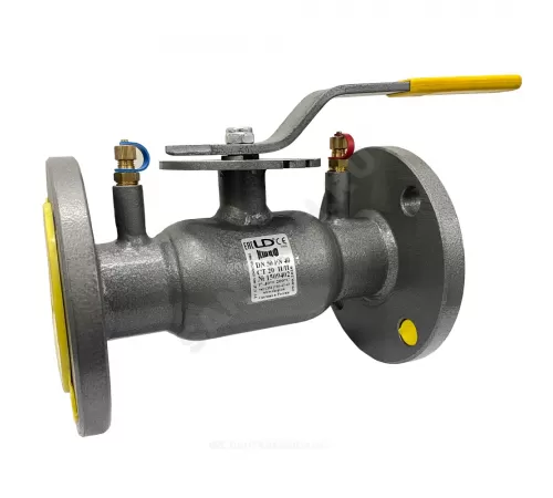 Кран шаровой балансировочный ручной сталь Regula Ду 65 Ру16 фл Kvs=61.56м3/ч с измерительными ниппелями Energy LD КШ.Ц.Ф.EnergyRegula.065.016.Н/П.02