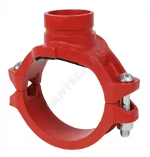 Отвод (седелка) под муфту грувлок ковкий чугун XGQT15 Ду 200х65 (Дн219х76) Ру25 JIANZHI