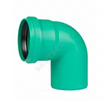 Отвод PP-MD зелёный KG2000 KG2000B Дн 125х87гр б/нап в/к Ostendorf 771450