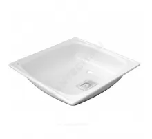 Поддон душевой стальной квадрат Standart 800х800х130 гладкий белый White Wave (Караганда)